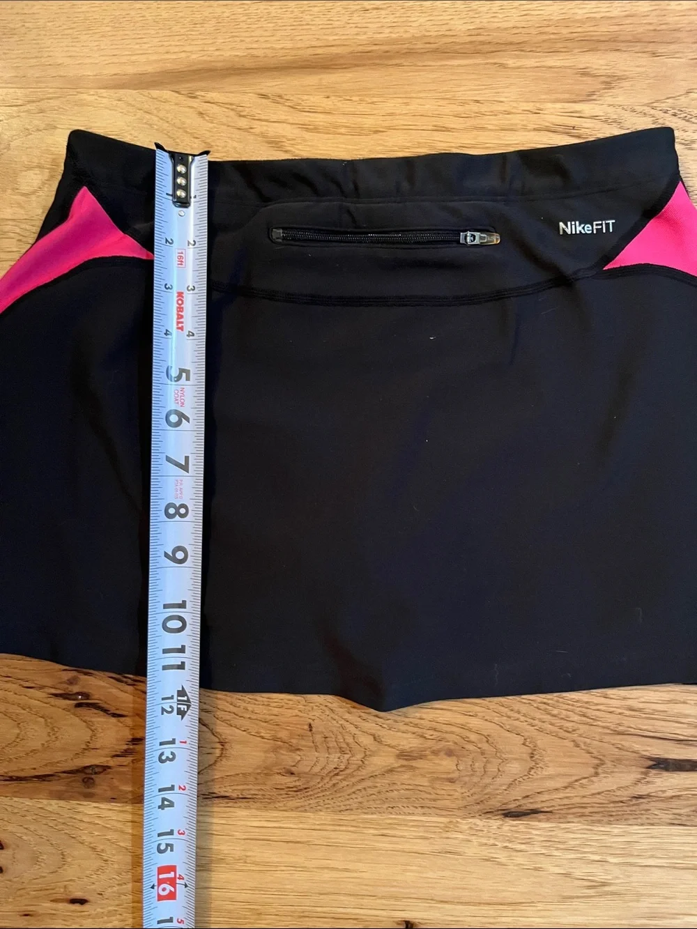 Nike Fit Dry Black Skort with Pink Side Panels